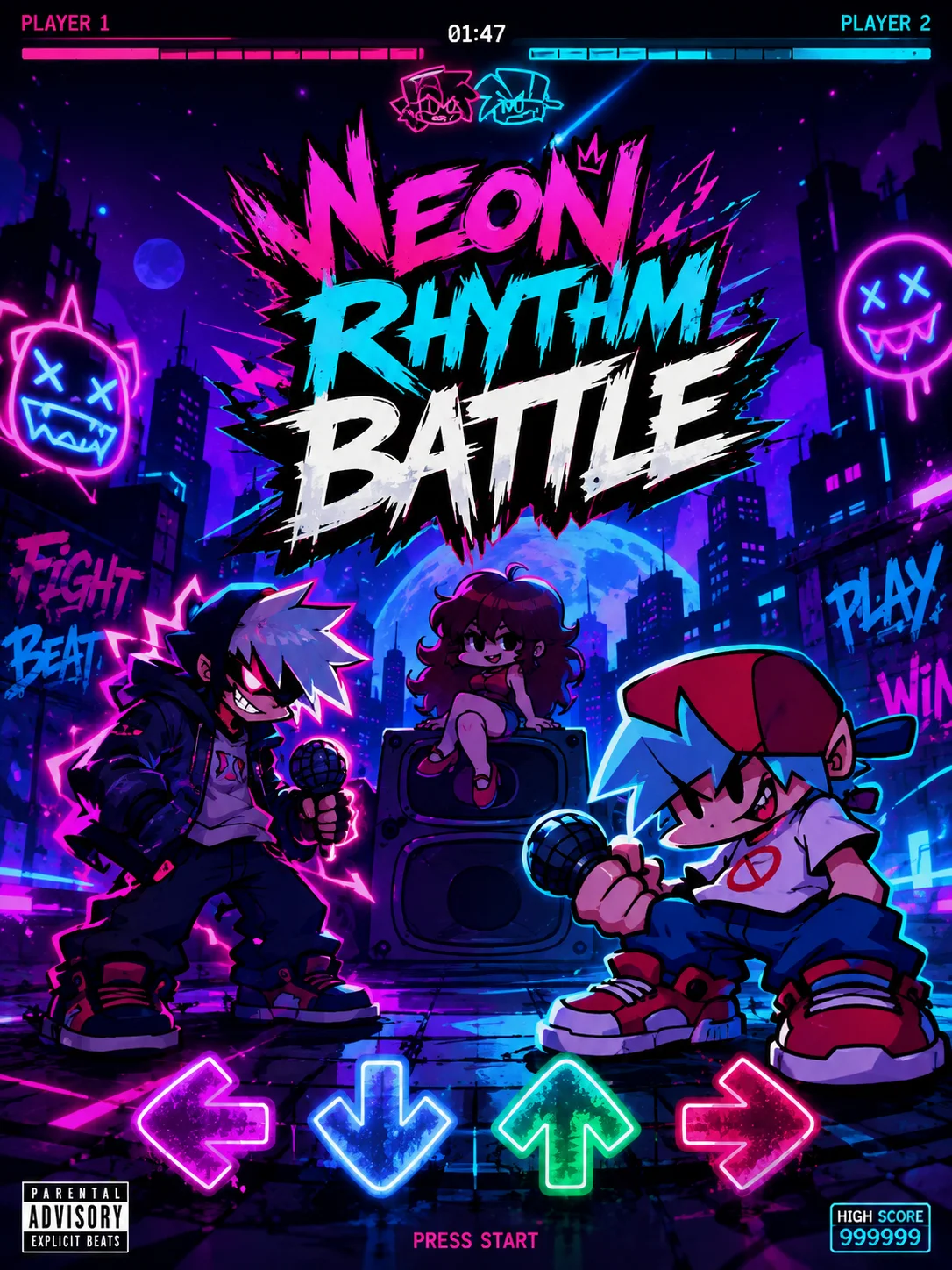 Neon Rhythm Battle