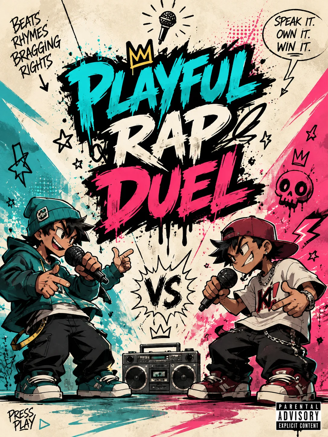 Playful Rap Duel